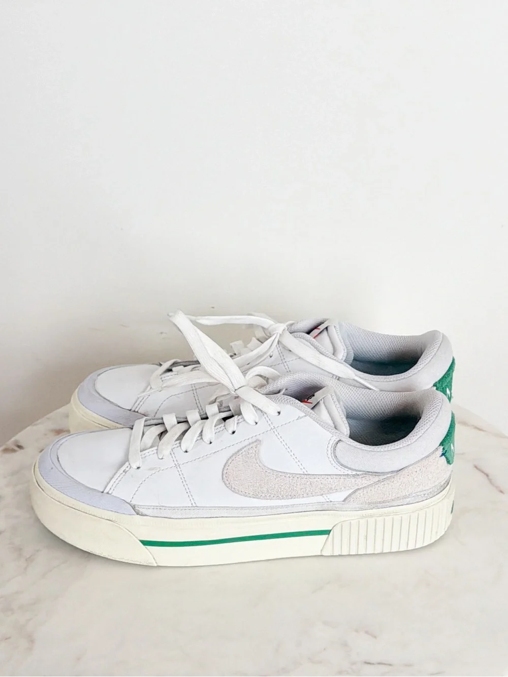 Nike Women’s Court Legacy Lift White Stadium Green Size 10